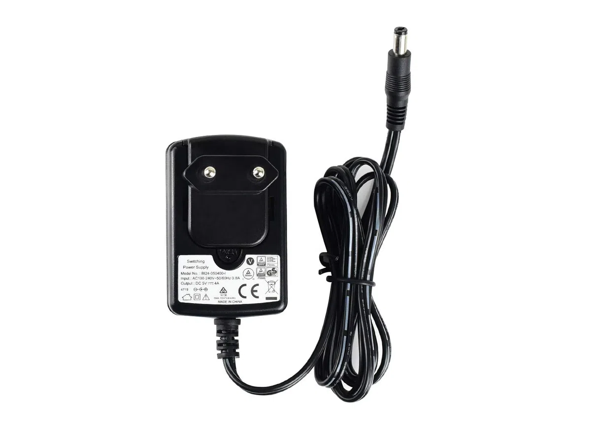 Waveshare Power Supply Applicable for Jetson Nano Electronic Products 5V/4A DC Jack OD 5.5mm ID 2.1mm