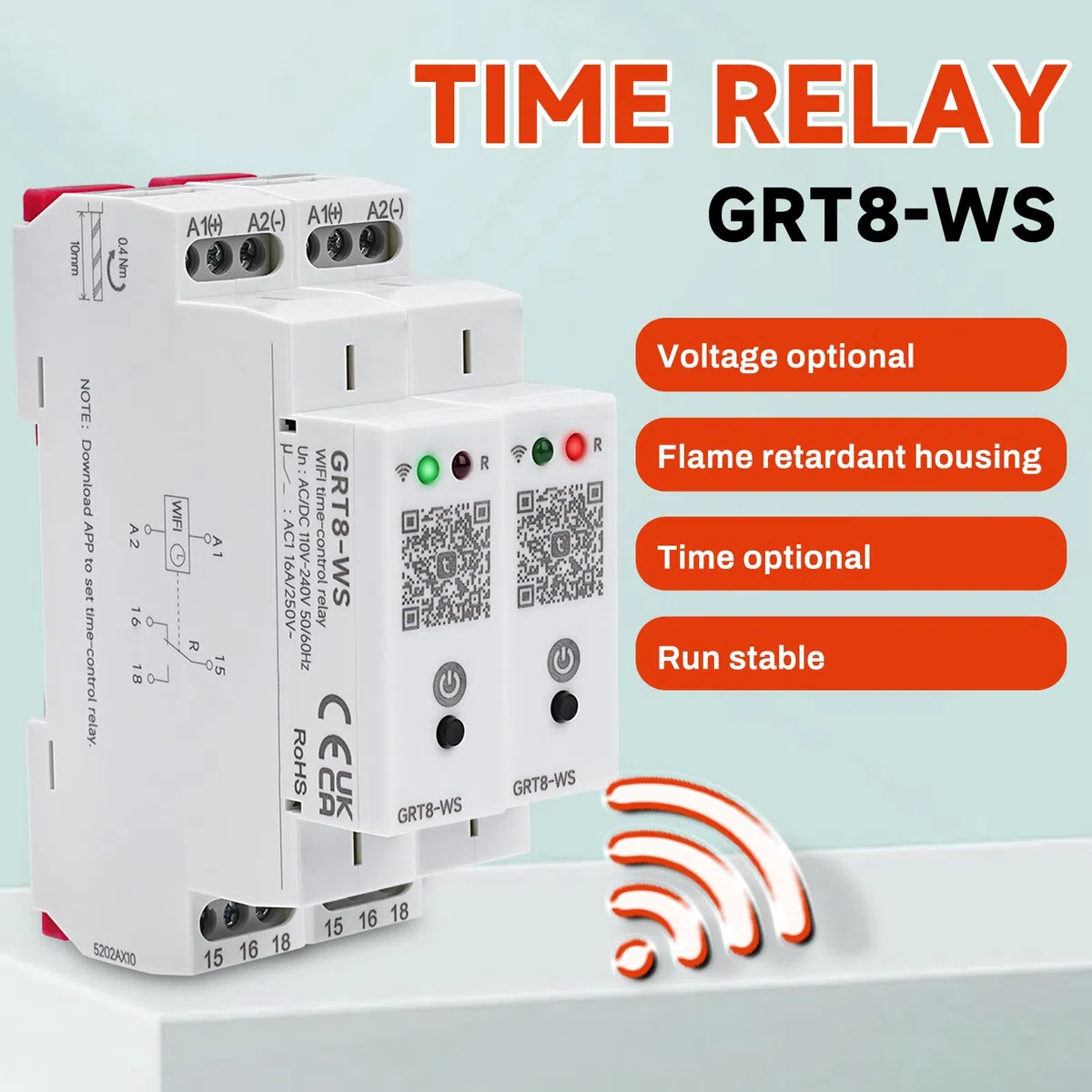 BuyWeek TUYA - Interruptor de protección contra cortocircuitos (16 A, 1 P, mando a distancia para Smart Home, interruptor de relé inteligente, AC/DC110-240 V)