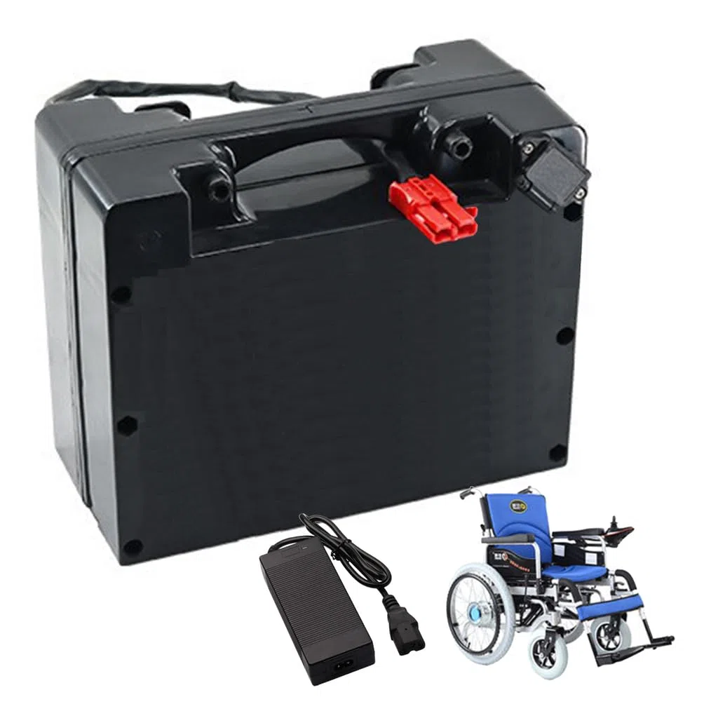Batería para Silla de Ruedas eléctrica de 24 V LiFePO4, 24 V, 15 Ah, 20 Ah, 25 Ah, 30 Ah, 35 Ah, 40 Ah, 45 Ah, 50 Ah, 60 Ah, con Cargador.