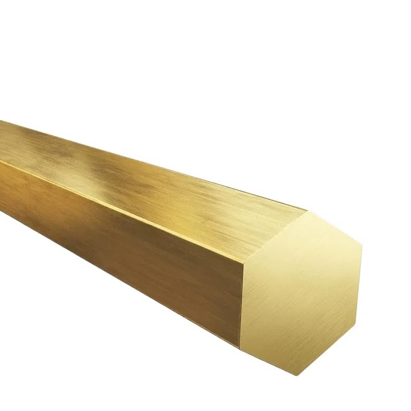 Varillas hexagonales de latón c28000 palo hexagonal sólido longitud de la barra hexagonal 200 mm 250 mm (4 mm*250 mm, 2 unidades)