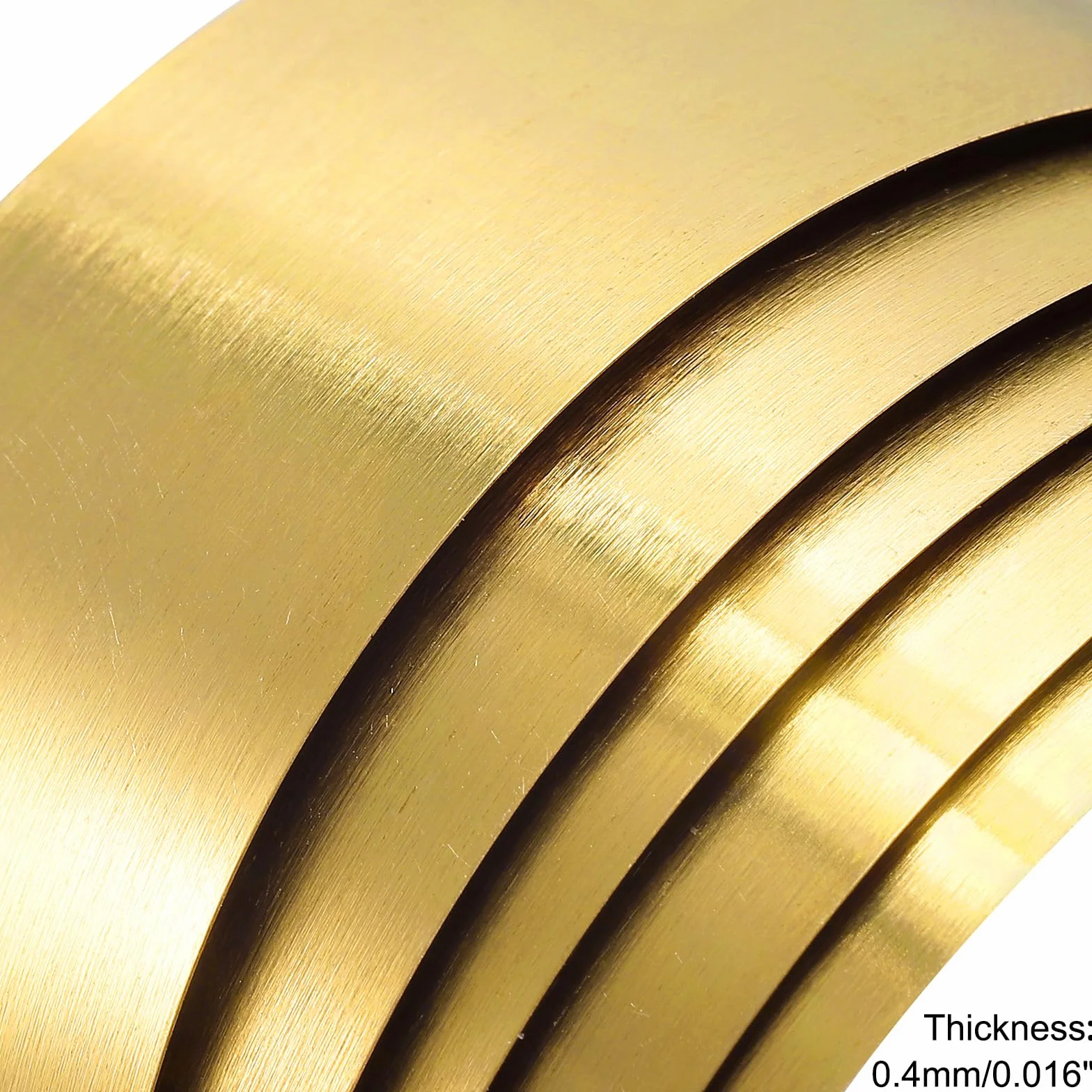 QUARKZMAN Latón Hoja Rollo, Metal Lámina Placa 1000mm x 40mm x 0,4mm