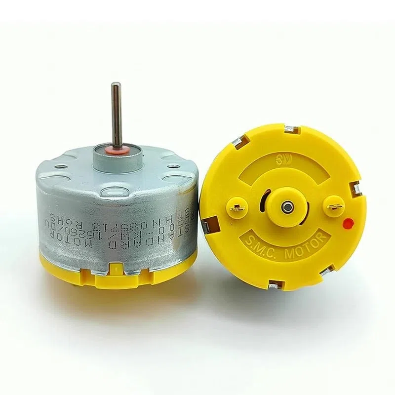 Motor estándar RC500-KW/16260 DC 6V 9V 12V Mini Motor de husillo redondo de 32mm de diámetro eje largo for máquina de fragancia Robot barredora