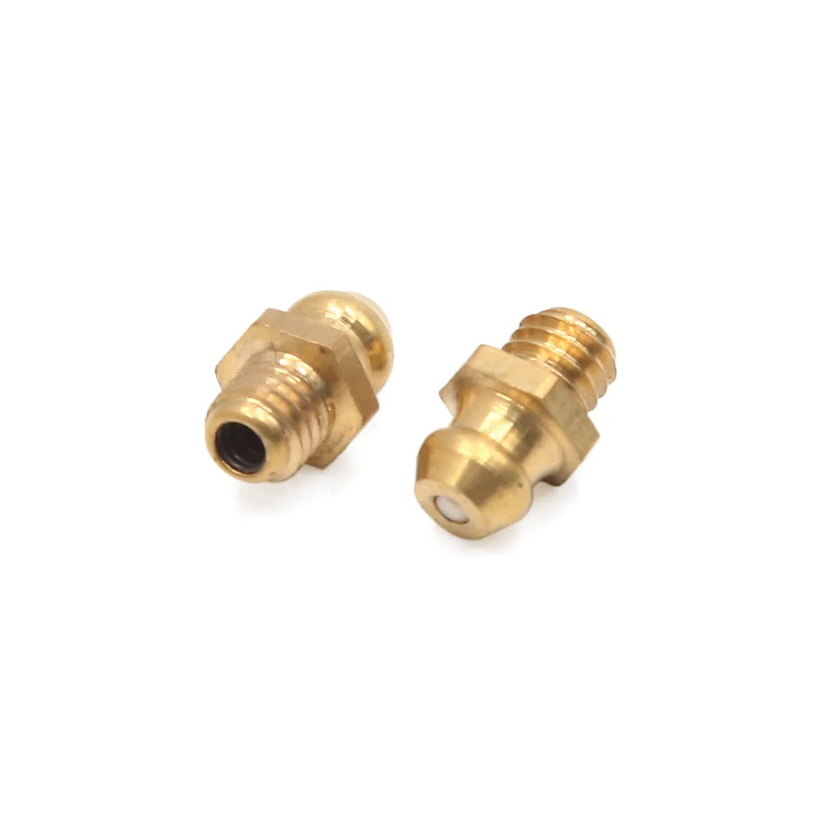 sourcing map 30uds M6 X 1mm Rosca Latón Engrasador Recto Pezón Boquilla Boquillas Engrasadoras