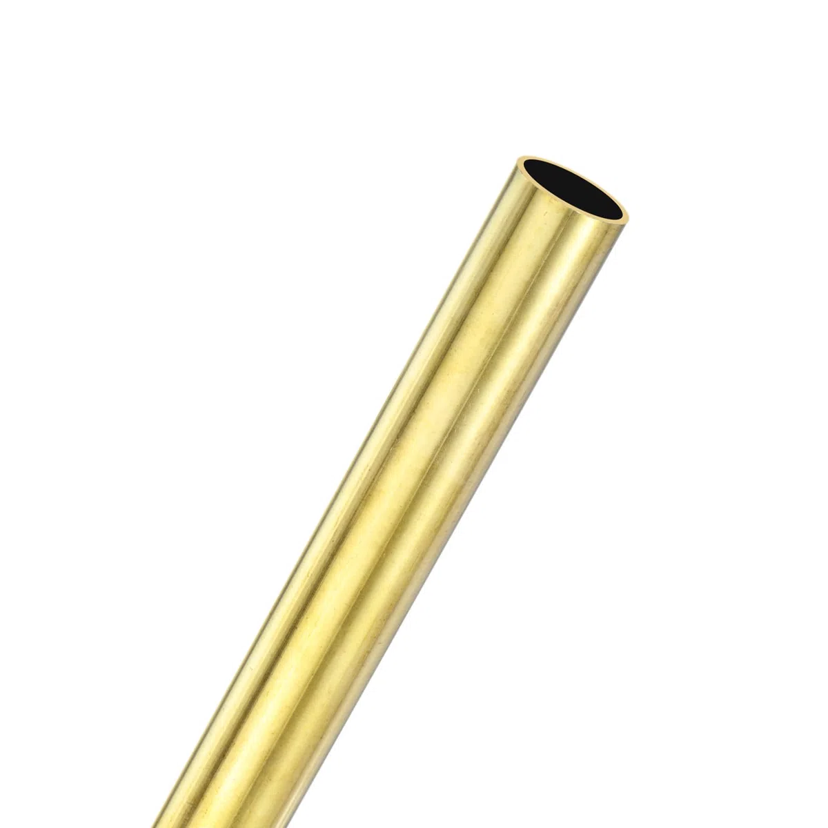 M METERXITY 1-Pack 300mm Tubo Redondo de Latón, 14mm DE 1mm Espesor de Pared Tubo sin Costura H62 para Construcción/Maquinaria/Manualidades DIY, Tubo Metálico Recto [0.55x0.04x11.81IN]