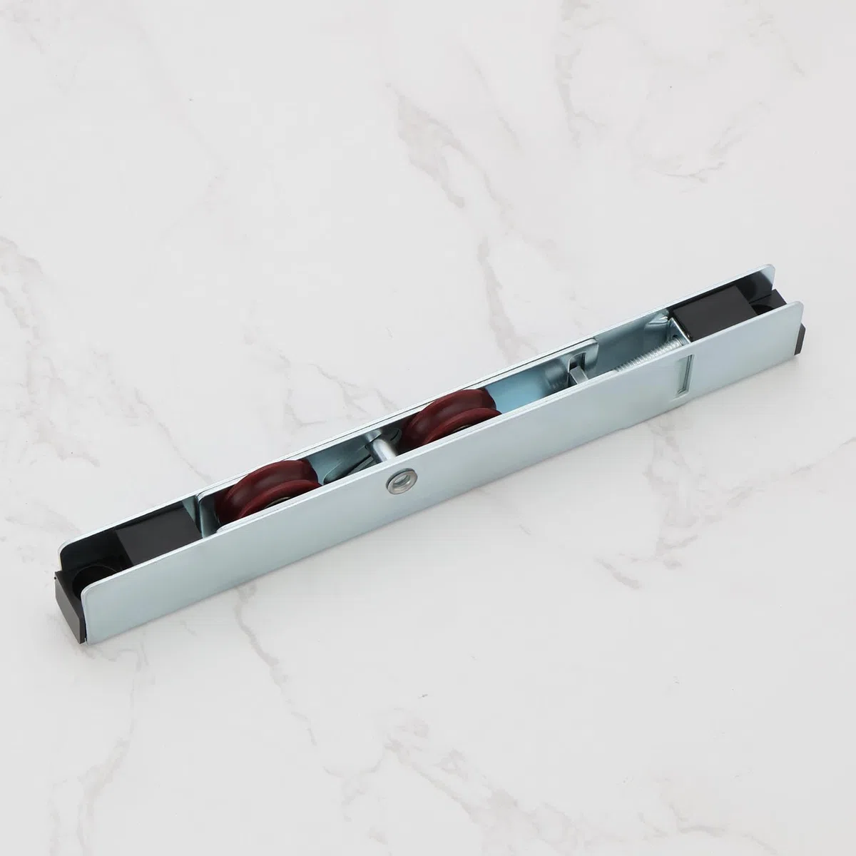 2 rodillos para puerta corredera de patio, doble polea de acero inoxidable, polea de ventana para puertas de madera de UPVC, 160 x 12 x 20 mm