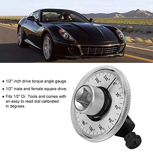 Medidor De Ángulo De Torsión Ajustable /2'' DR Para Herramientas Automotrices Llave De Precisión Con Dial Legible Ideal Para Talleres Y Garajes