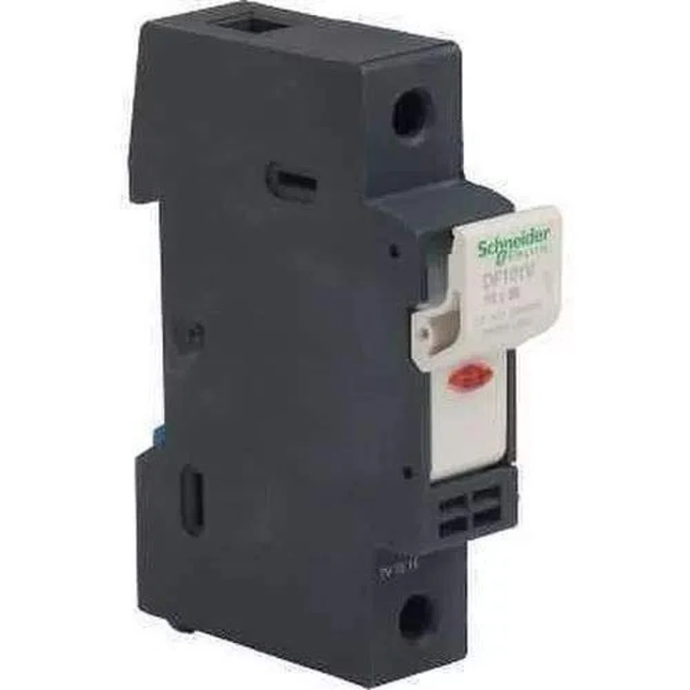 Schneider Electric DF101V Tesys Seccionador Portafusible con Señalización 1P 32A, Fusible 10 X 38 mm