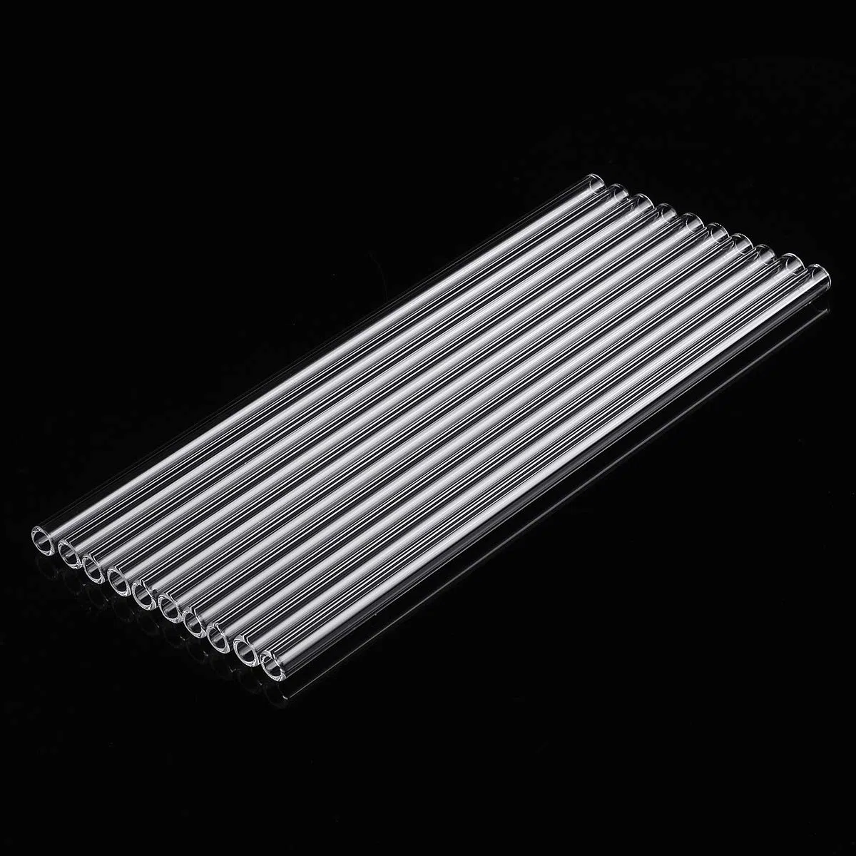 10 Piezas 200X7X1 Mm Longitud 200 Mm Od 7 Mm 1 Mm Pared Gruesa Tubo De Soplado De Vidrio De Borosilicato Laboratorio Fábrica Fábrica Hogar Tubos
