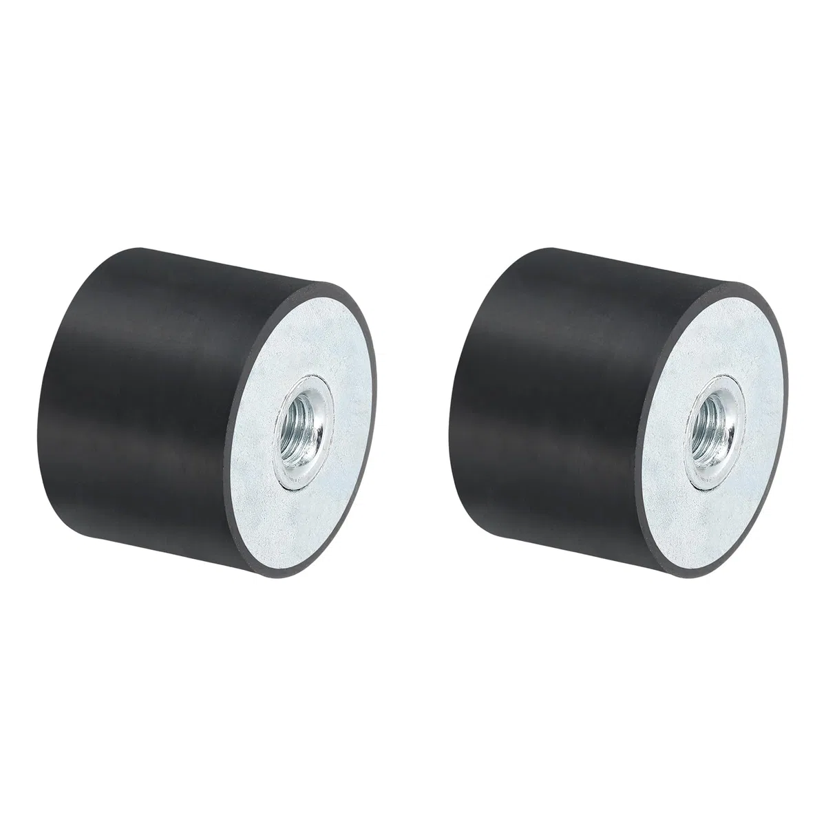 QUARKZMAN 2 Piezas 40 x 30mm Monturas de Goma con Rosca Hembra M10, Aislador de Vibraciones, Reemplaza Almohadillas Antivibración Bloque Base de Goma