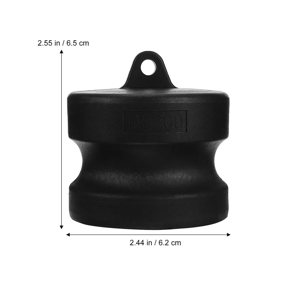 BETOOKY Acoplamiento Camlock Pp Dn50 2 Pulgadas 2 Piezas, Tapón Antipolvo de Bloqueo de Leva, Adaptador de Ranura para Accesorios de Manguera Hidráulica y Fontanería Industrial