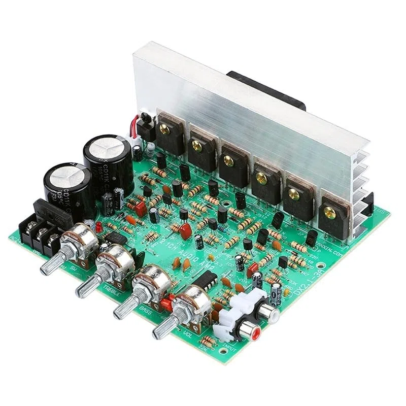 Placa de amplificador audio potencia grande 1 Canal dual graves alta Teatro en casa Suministros DIY AC18V-24V