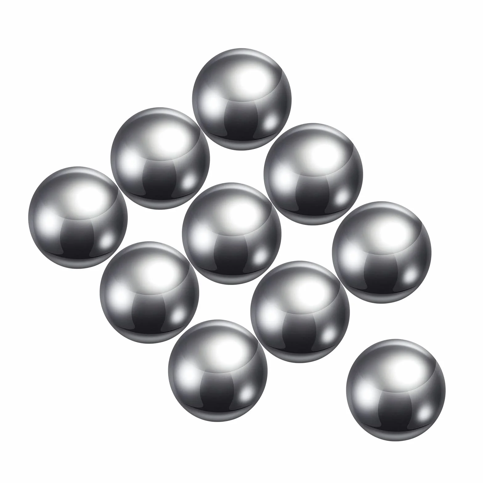 10uds Precisión Bolas - [20mm] Carbono Acero para Rodamientos Válvulas Uso, Sólido