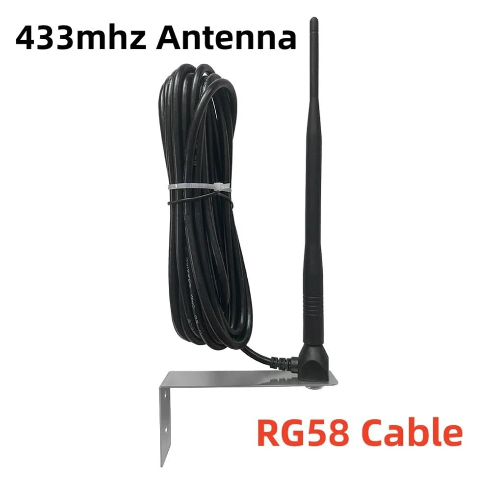 Antena externa para puerta de garaje, para puerta de garaje, antena de señal remota de garaje de 433.92 MHZ de 433 MHz