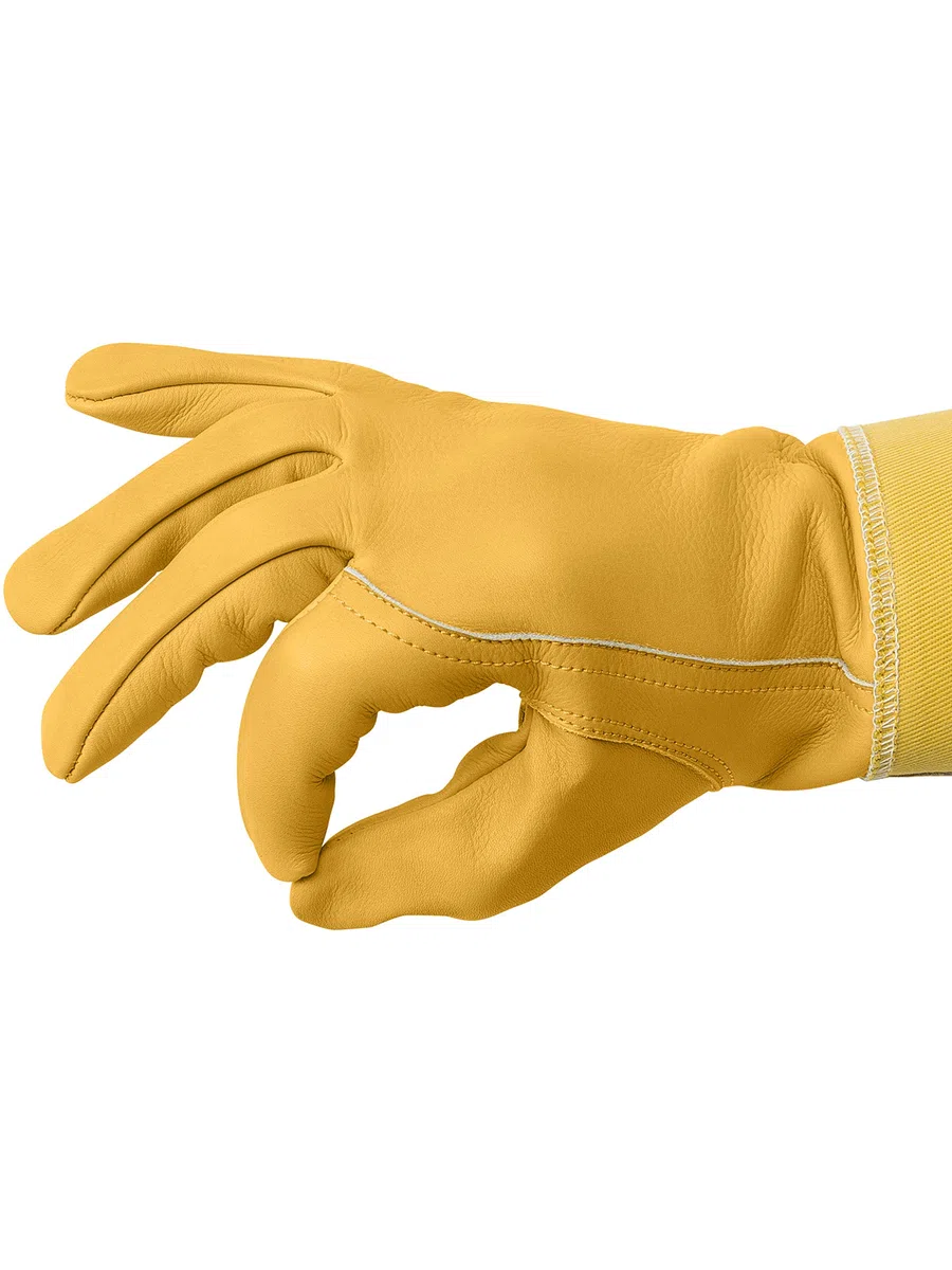 Guantes de Apicultura de Piel de Vaca con Puños Reforzados y Ventilados