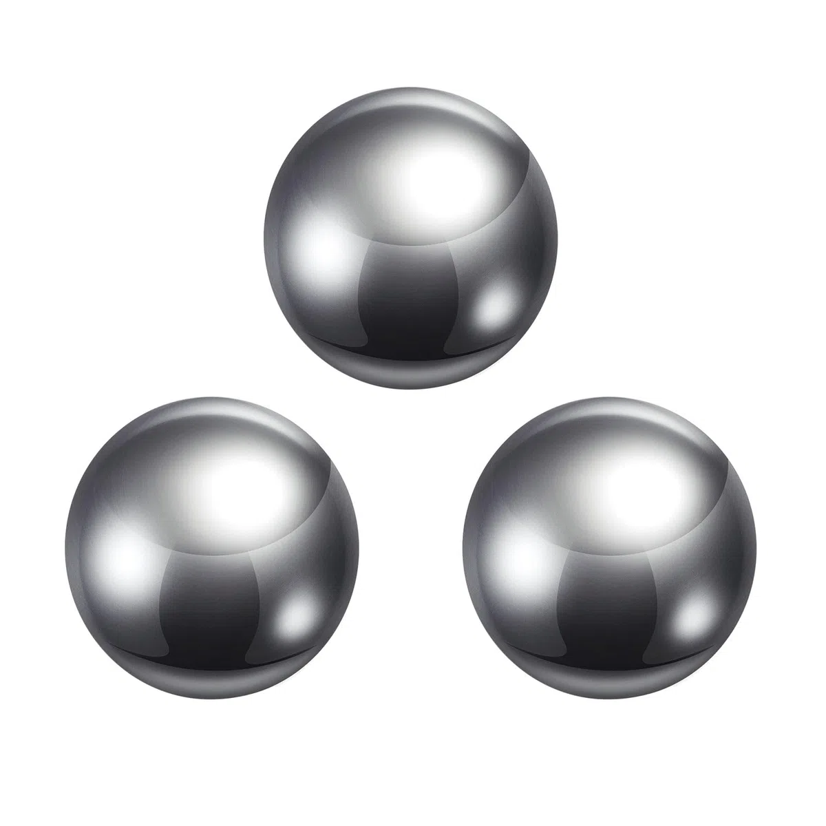sourcing map 3uds Precisión Bolas 30mm Diámetro G10 Cromo Acero Bolas para Rodamientos, Plata