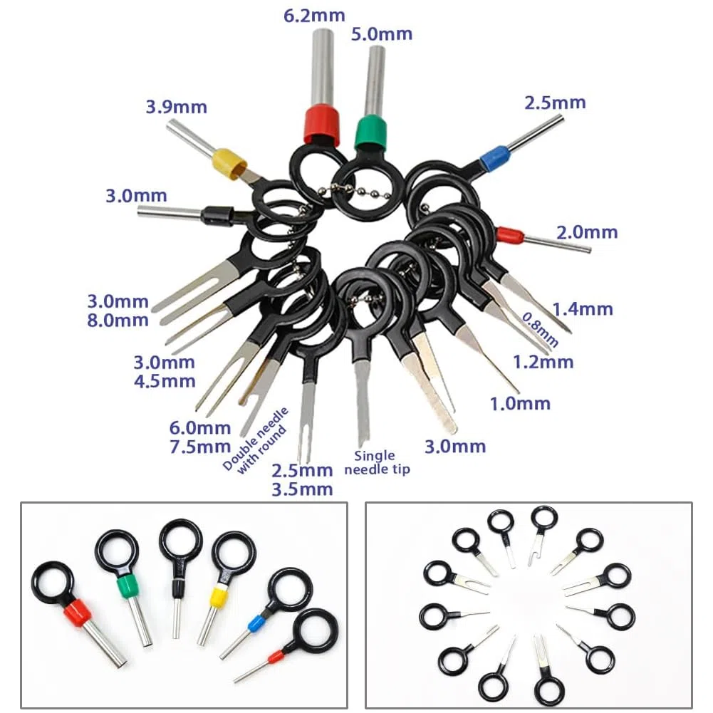 618 Piezas Conectores de Cable Eléctrico Automotriz, Juego Surtido de Clavijas Macho Hembra, Conectores no Aislados
