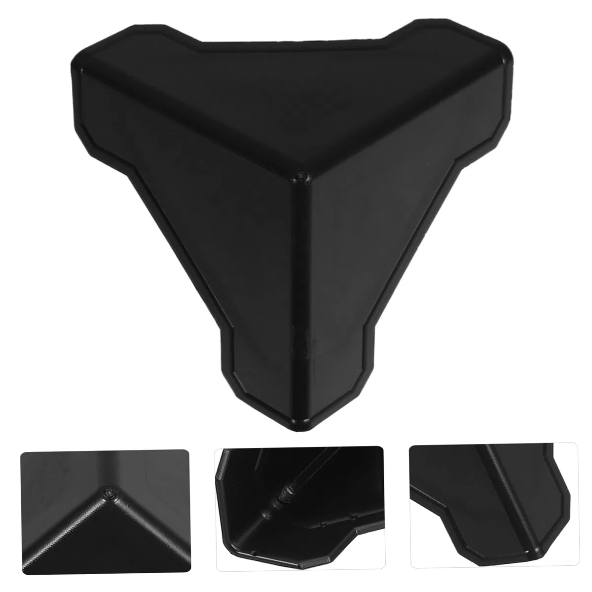 Angoily Esquineras para Muebles de Plástico Negro, 100 Piezas para Proteger Esquinas y Evitar Daños en Embalaje y Mudanzas