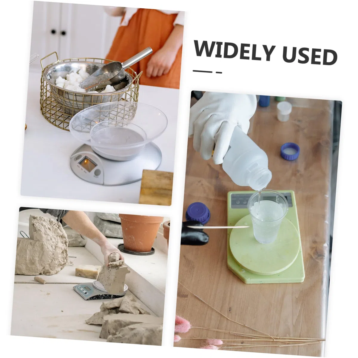 NOLITOY de Pesaje de Plástico para Laboratorio con Bordes Biselados 100 Prácticos y Portátiles para Uso en Laboratorio