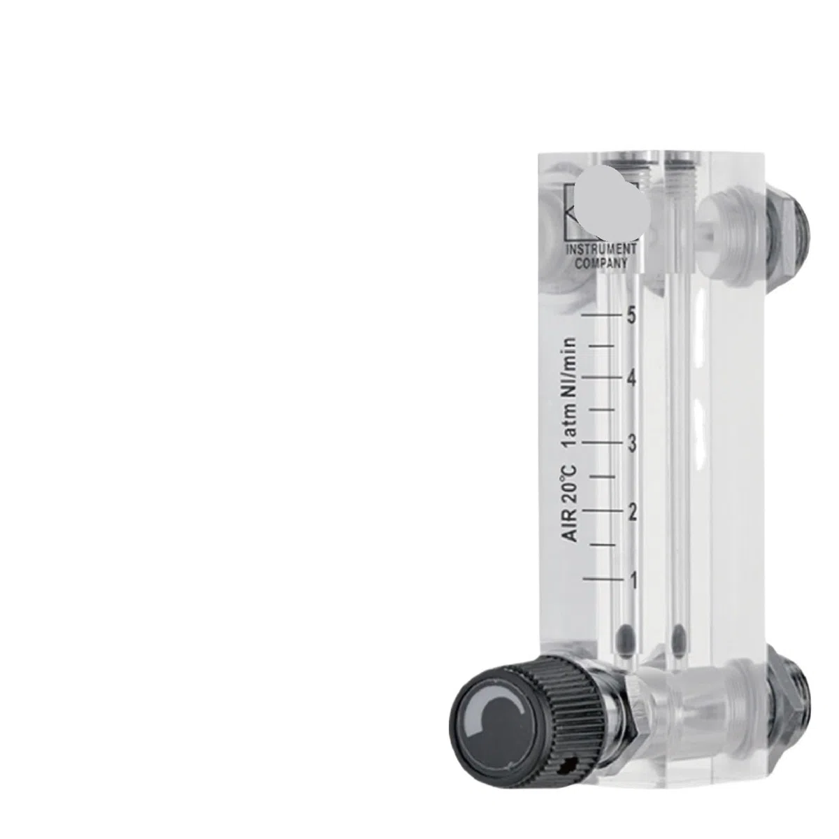 Medidor de flujo rotámetro LZM-6T, montaje en Panel acrílico, área Variable, medidor de flujo bajo de 6-1000mL/min con válvula(Liquid 16-160ml-min)