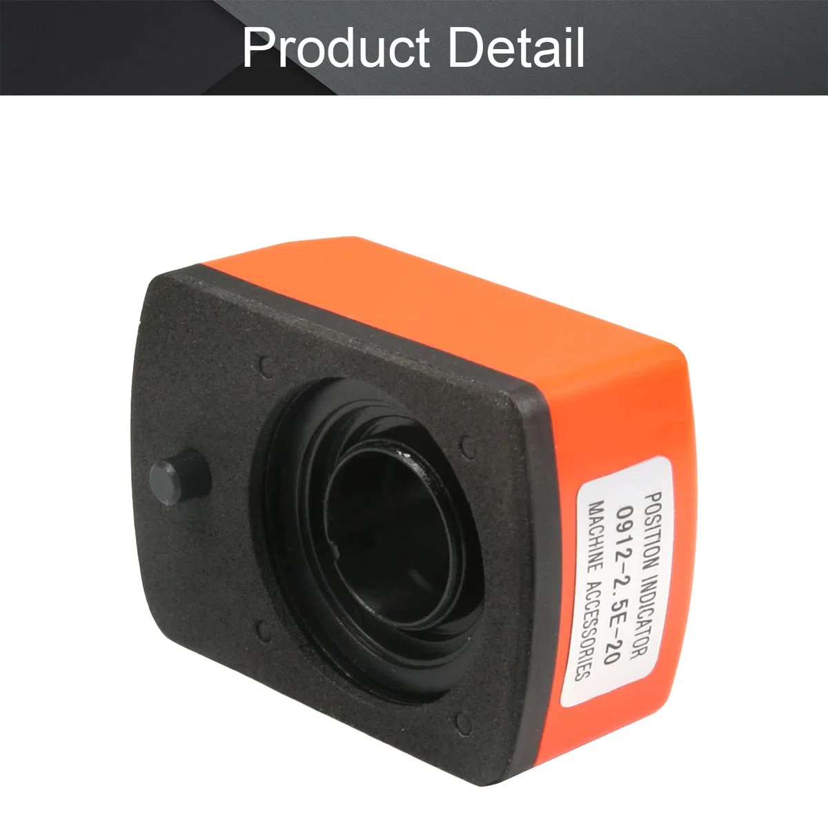 Othmro Indicador de posición digital 0912-2.5E-20-O-A, accesorio de taller de máquinas, negro, naranja