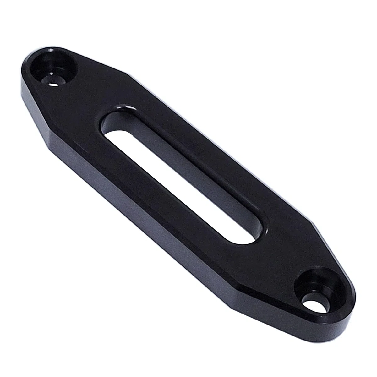 Young Wolf Pasacables Hawse de aluminio para ATV/UTV de 2000 a 13000 libras, montaje de cabrestante brillante (negro) (124 mm)