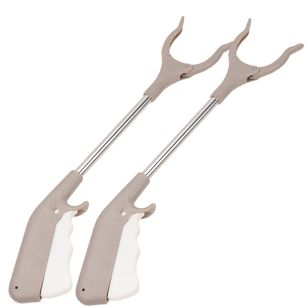 FRCOLOR 2piezas Pinzas De Aluminio Para Recoger Basura Herramientas Para Sanitarios y Fáciles De Usar