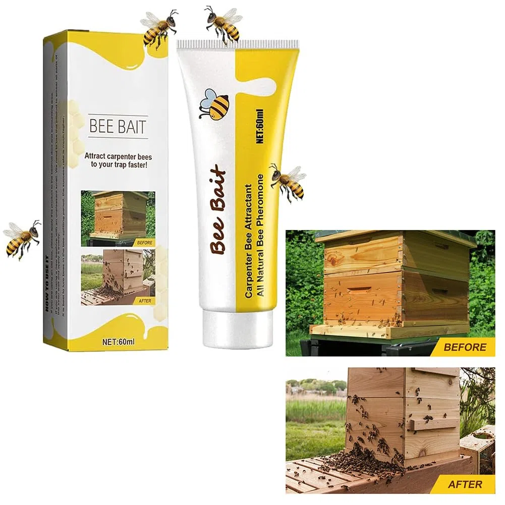 Gel Atrayente de Abejas para Apicultura, Capturador de Abejas Silvestres de Exterior, Capturador Líquido de Enjambres de Colmenas, Atrayente de Abejas, Trampas para Abejas, para Granja, 60ml