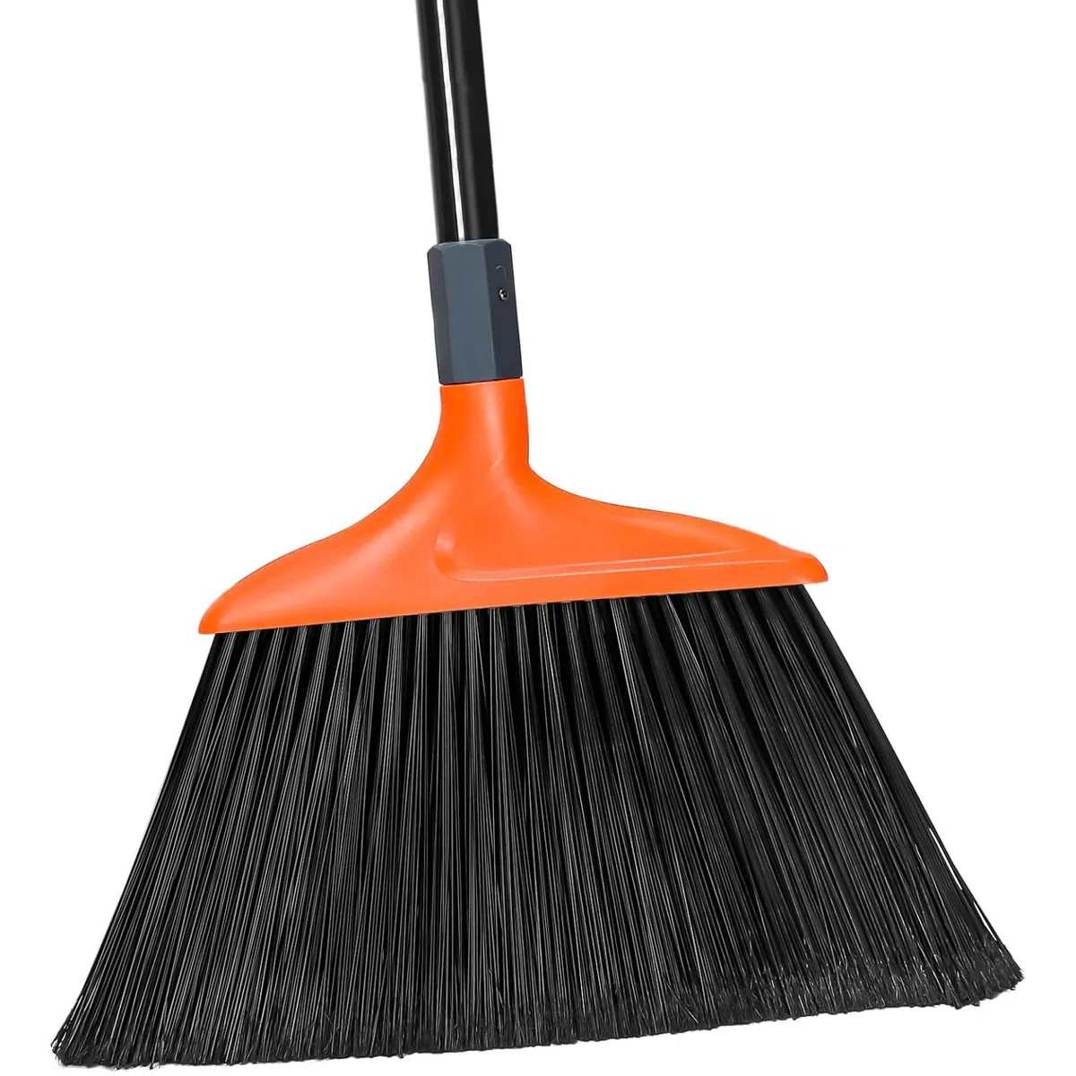 TreeLen Escoba Resistente, Escoba Angular de Mango Largo de 14.5 Pulgadas de Ancho para garajes, Patios, aceras, Cubiertas y Superficies al Aire Libre, hogar, Cocina, habitación,