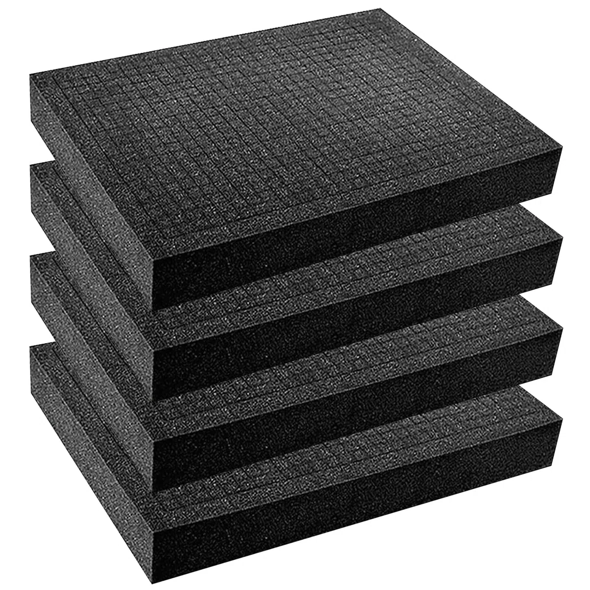 4 placas de espuma alveolada, 400 x 300 x 50 mm, para estuches de herramientas, estuches para cámaras, figuras de juego de mesa