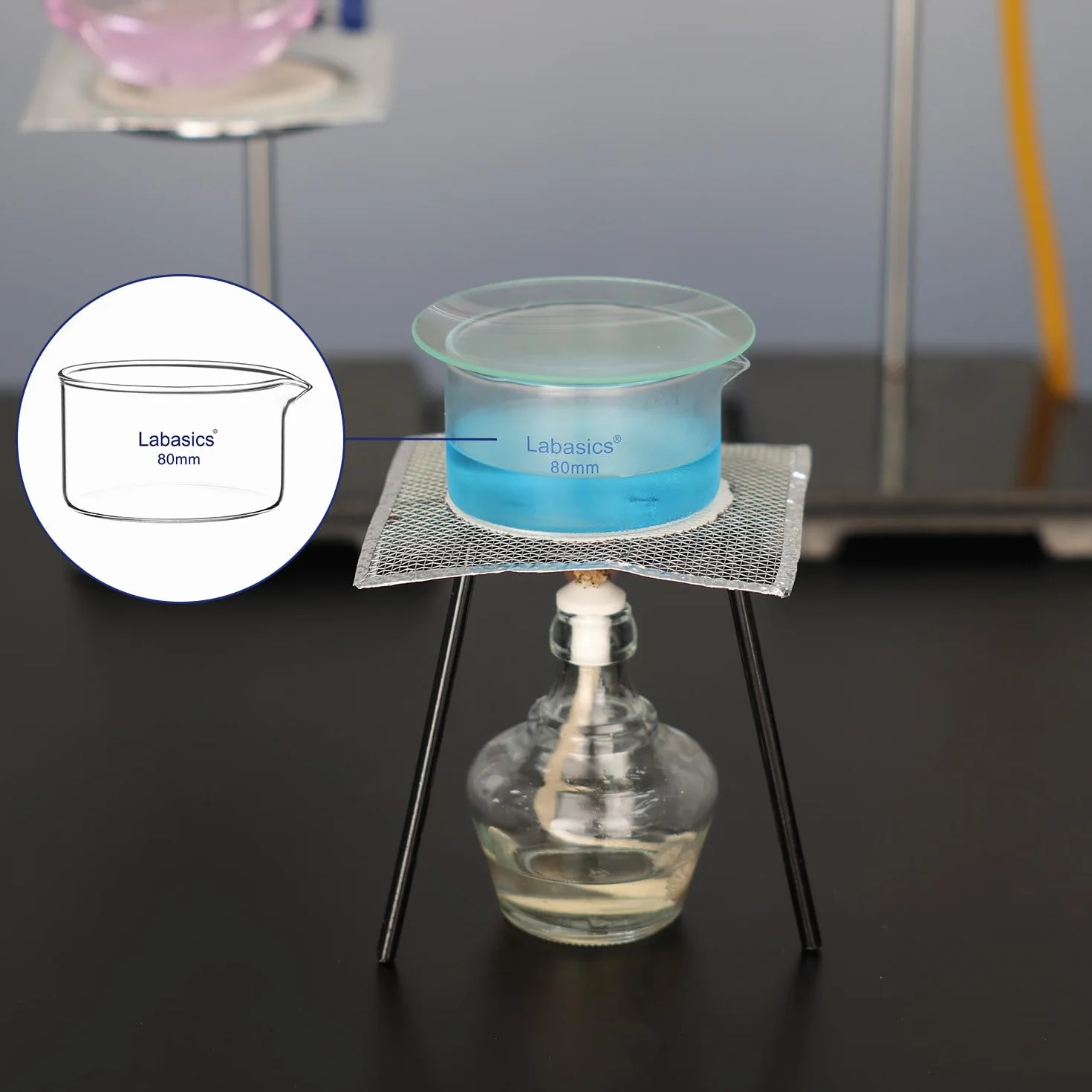 Labasics Placa de Cristalización con Pico y Borde Resistente, Diseño de Paredes Gruesas en Vidrio de Alto Borosilicato Placas de Cristalización Reutilizables para Cristalización y Evaporación