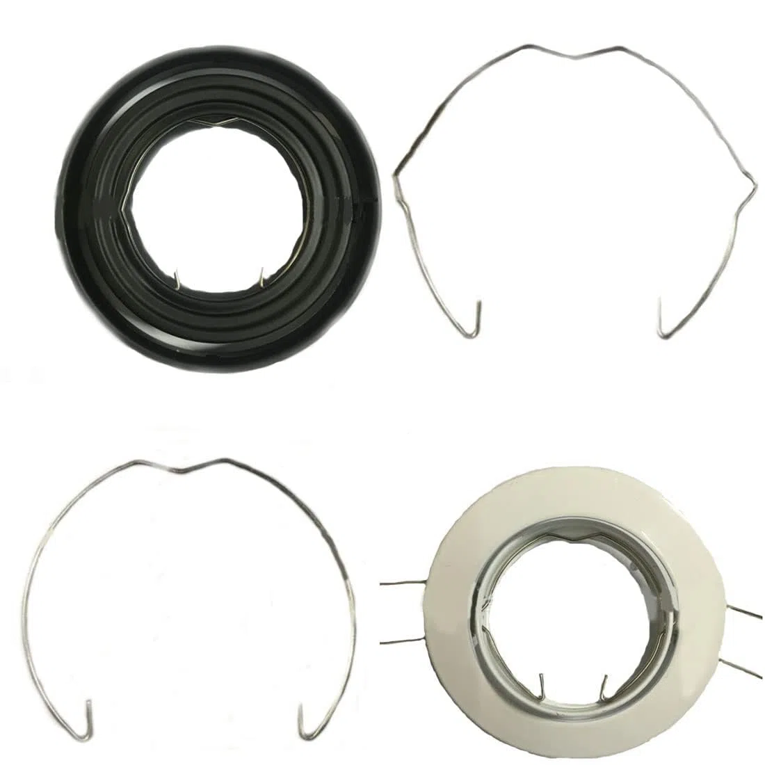 40 Piezas MR16 Muelle de Retención Anillos Clips 52mm Diámetro y 56mm Diámetro para la Mayoría de Las Lámparas