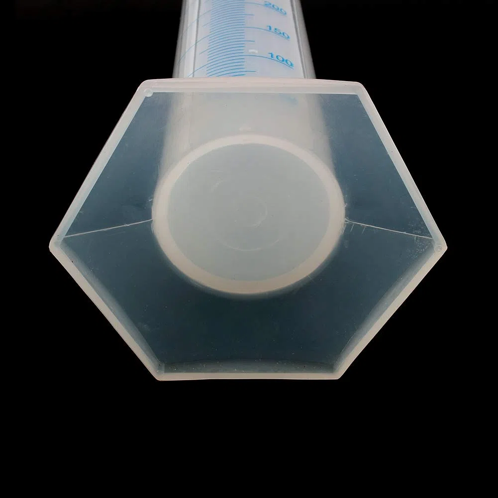 Probeta Graduada de Plástico,Cilindro Graduado de Plástico,500 ml Cilindros de Medición con Base,para Bricolaje y Laboratorios Científicos