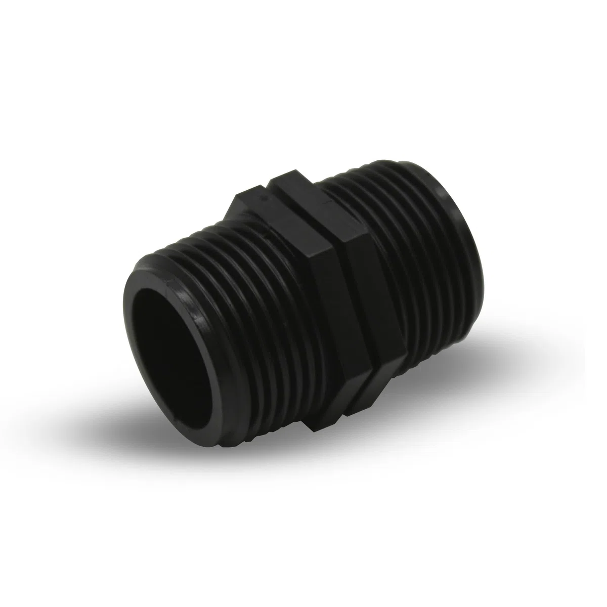 DOJA Barcelona Pezón Igual con Racor Roscado Doble Macho - Pack 4-2"x2" - Conector Estanco en Plástico - Adaptador Roscado Plástico, Fácil Montaje, Versátil: Piscina, Riego y Fontanería
