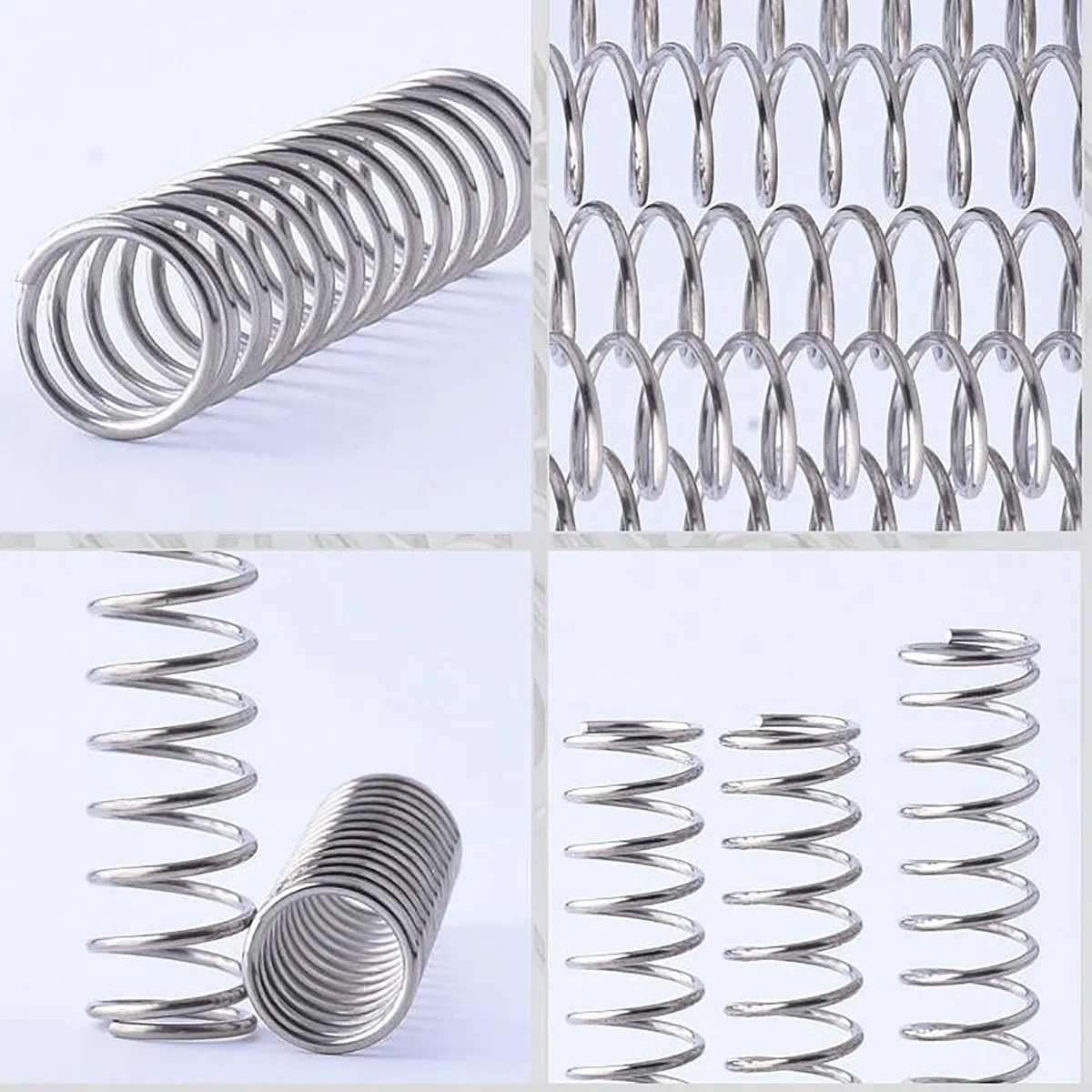Xianglaa-muelles 1.5x10mm Resorte de compresión, diámetro de Alambre de 1,5 mm, diámetro Exterior de 10 mm, Longitud Libre de 10-50 mm, Resorte de Metal de Acero Inoxidable, 1 0PCS