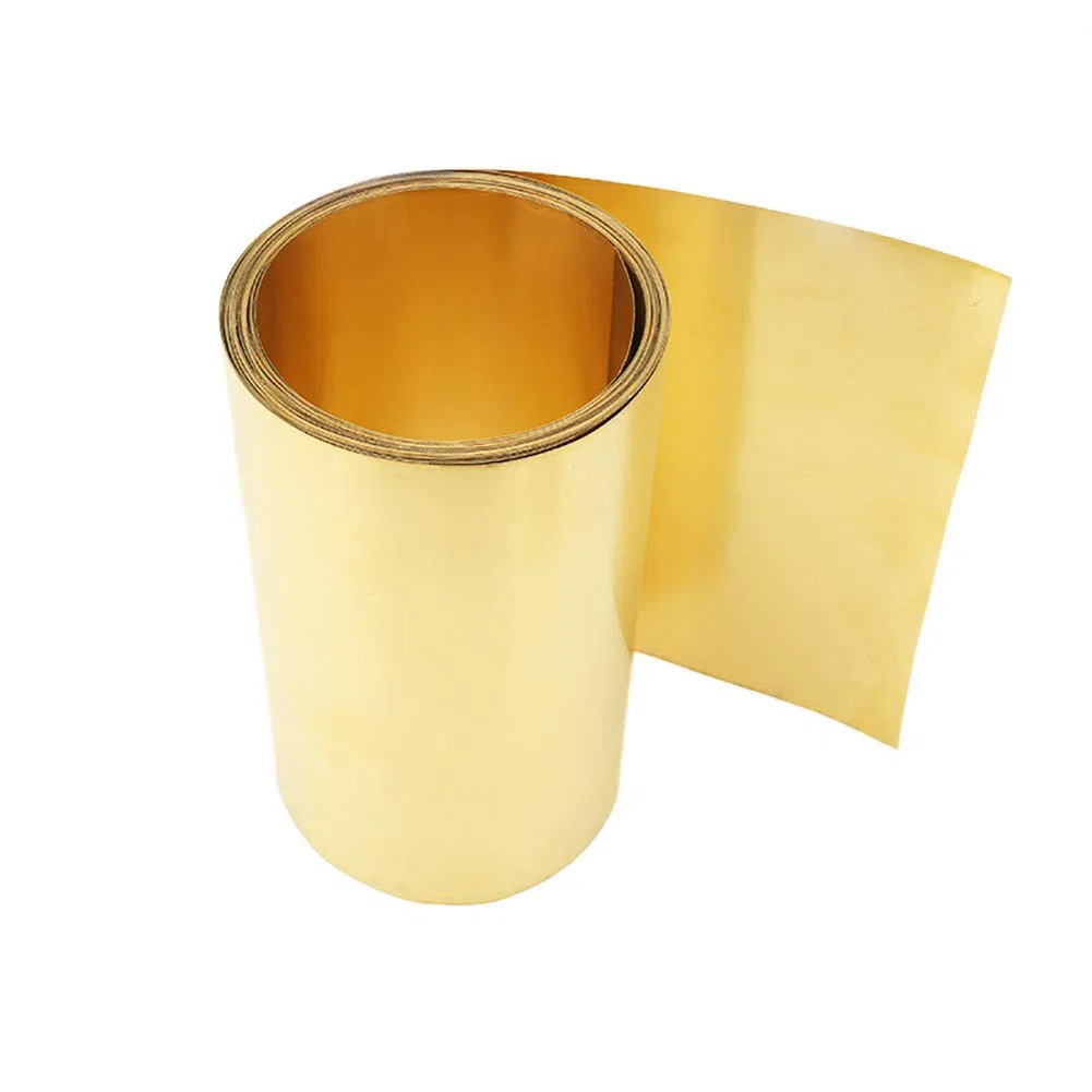Latón Metal Hoja Delgada Lámina De Placa Rollo 100mmX3000mm-Thickness 0.1mm