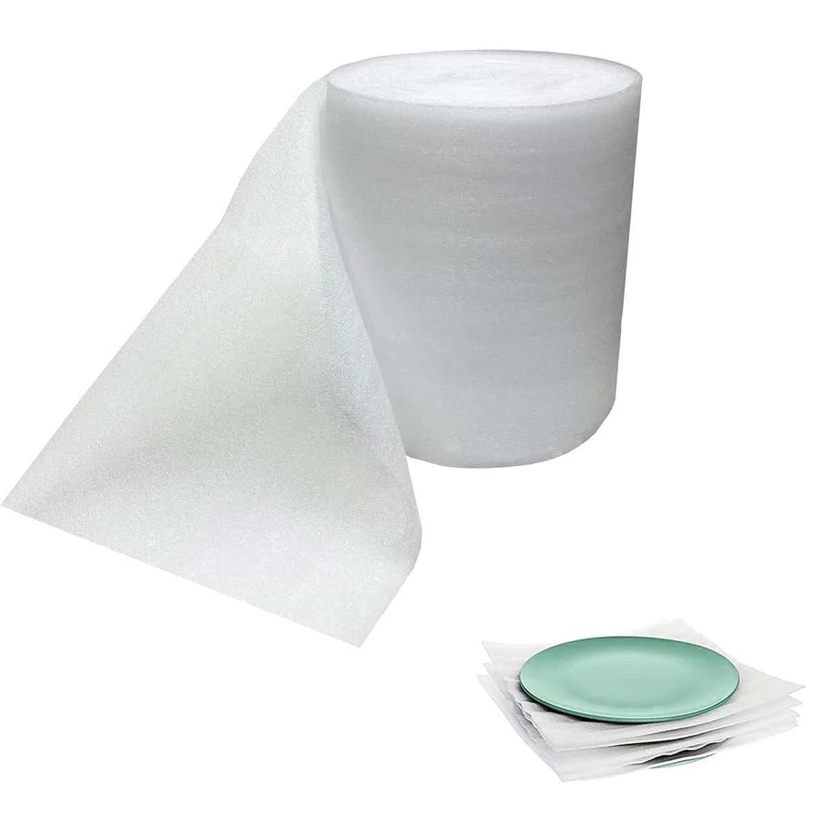 Rollo de espuma de 280 mm x 10 m para material de embalaje, amortiguar artículos frágiles, rollo de espuma para envío, embalaje, suministros de mudanza