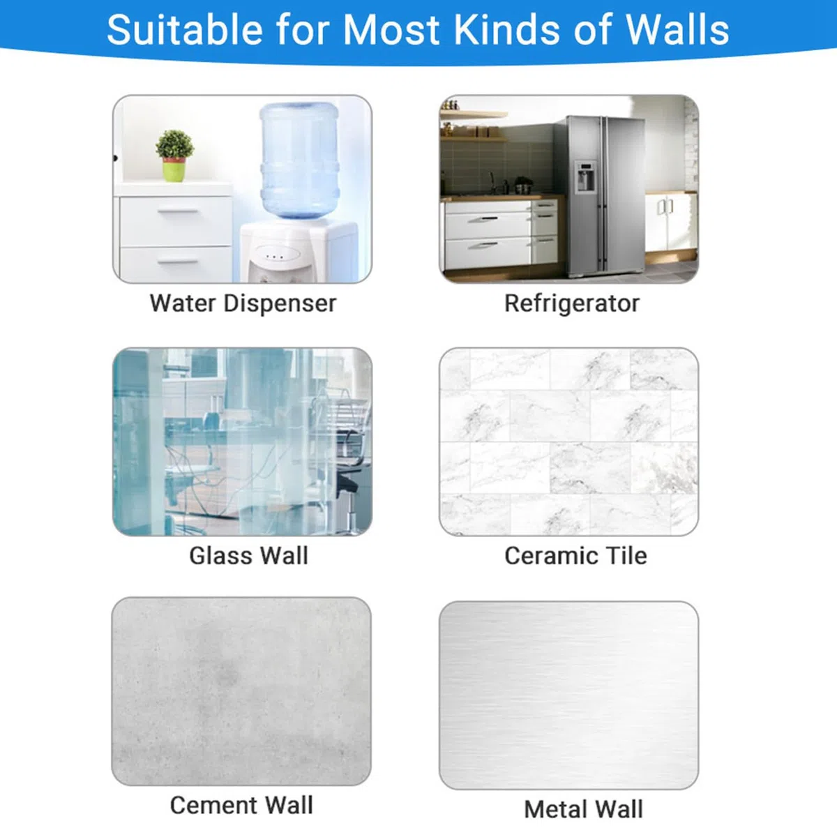 GOTOTOP Dispensador de pared para vasos de plástico, transparente, 50 unidades, 7,5 cm