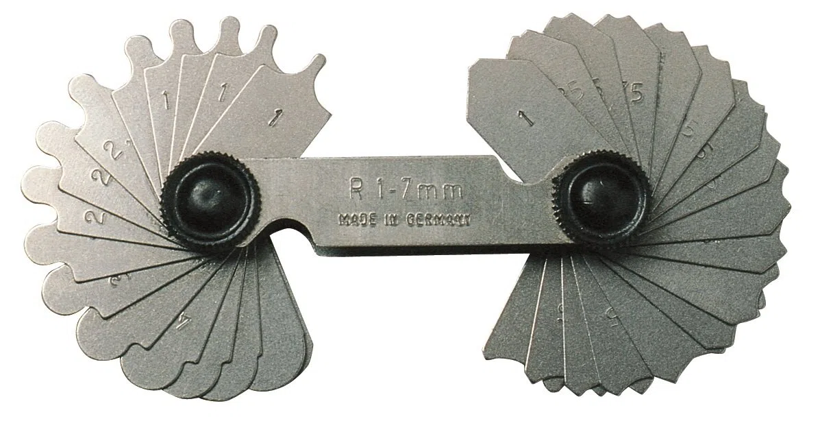 radienscha Blone Cóncavo y convexo radios Lección Radius 1,0 – 7,0 mm