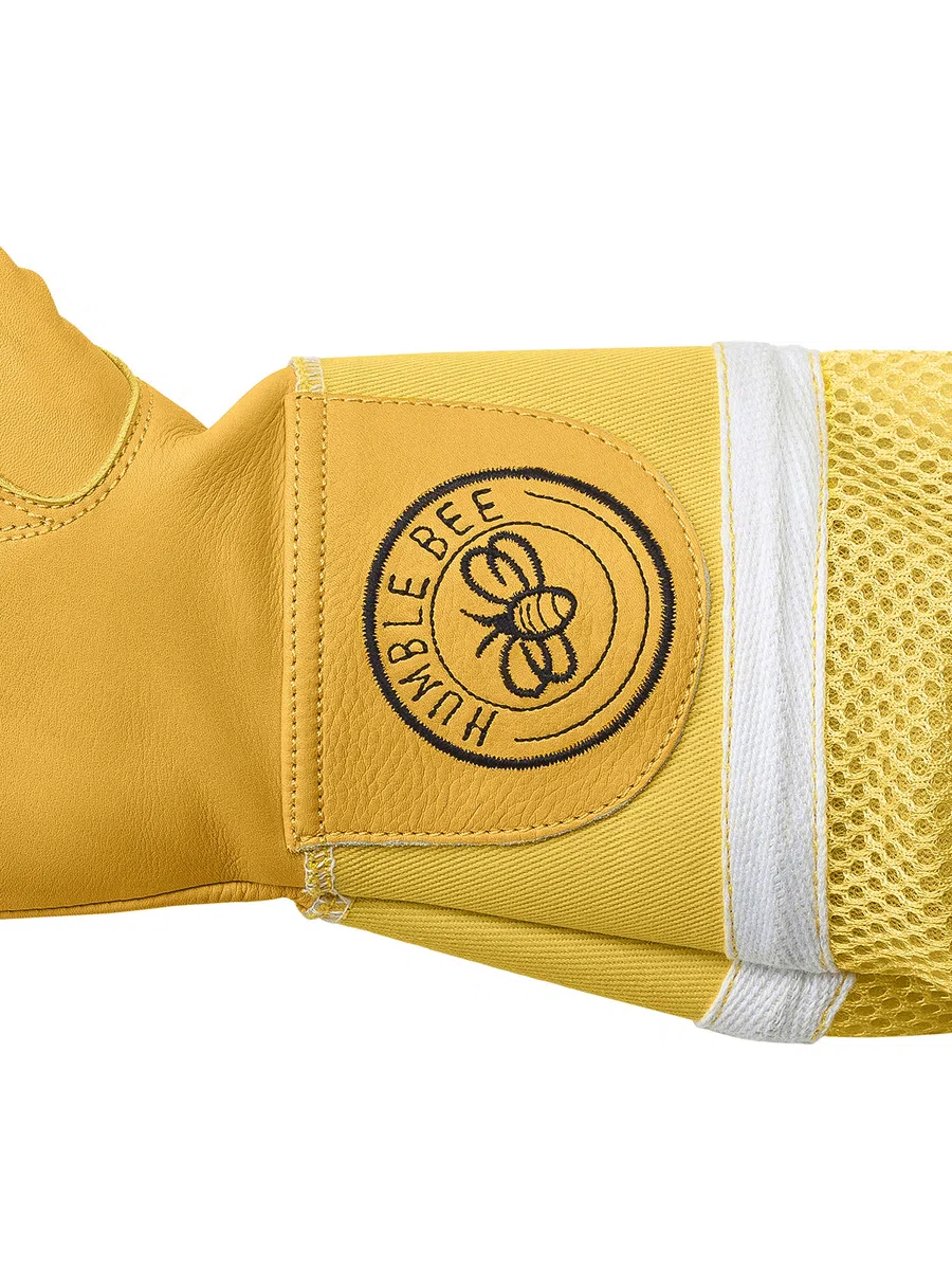Guantes de Apicultura de Piel de Vaca con Puños Reforzados y Ventilados