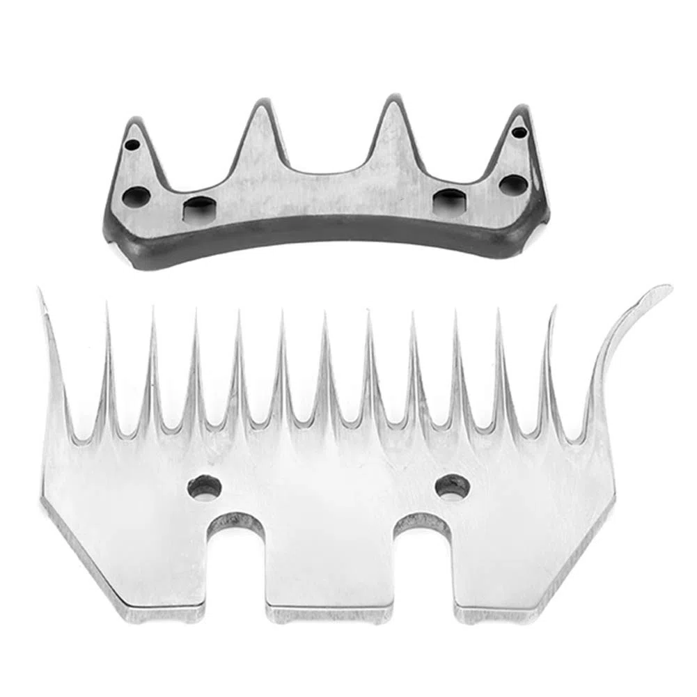 Cuchillas para Tijeras de Oveja, Cuchillas de Repuesto para Tijeras de Cabra de Acero Inoxidable, para Cabra, Oveja, Ganado(13-tooth curved blade)