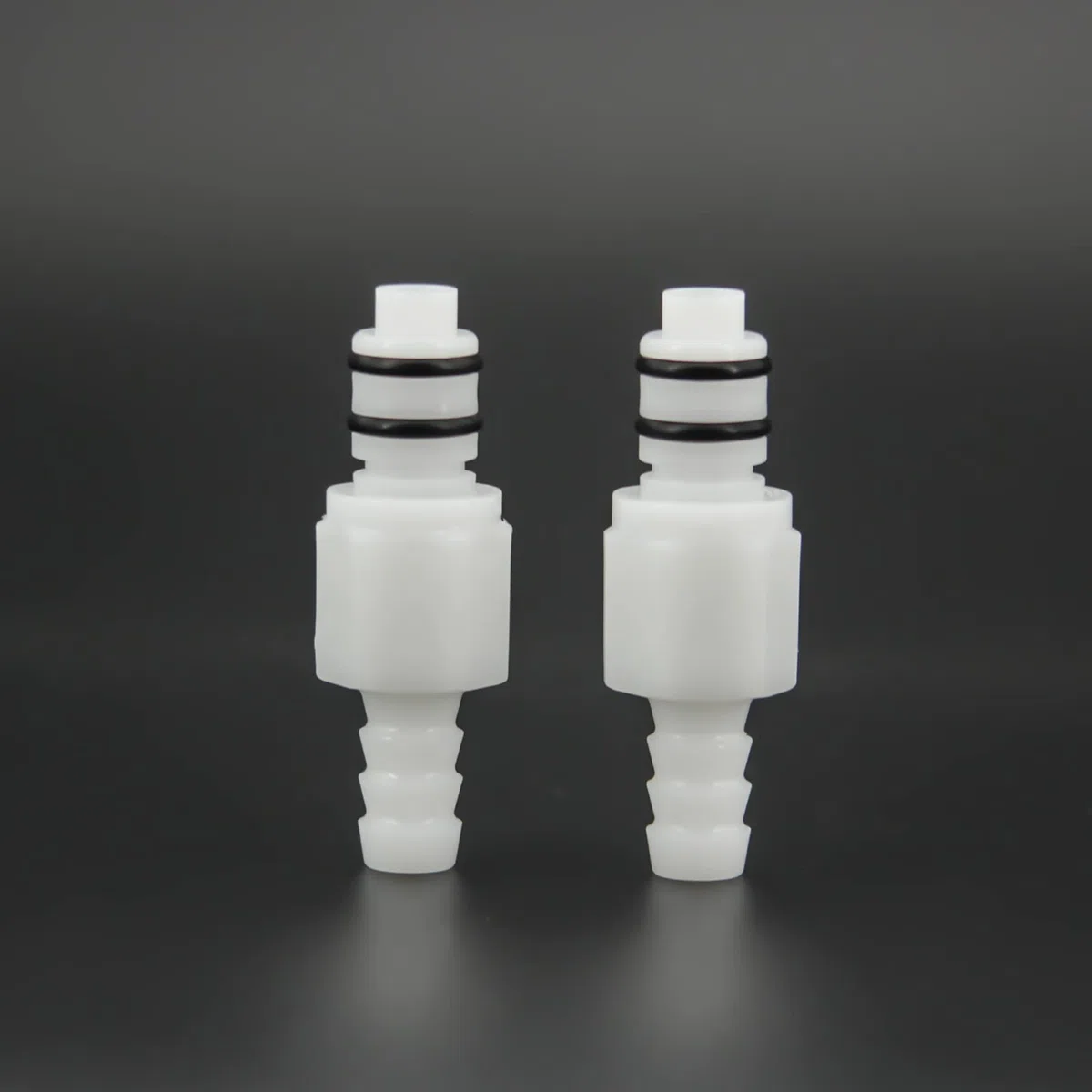 2pcs 1/4 "3/8" 5/16 "conector rápido enchufable de Barb válvula de mangueras de plástico, cierre rápido el conector de mangueras (2 conectores masculinos) (5/16")