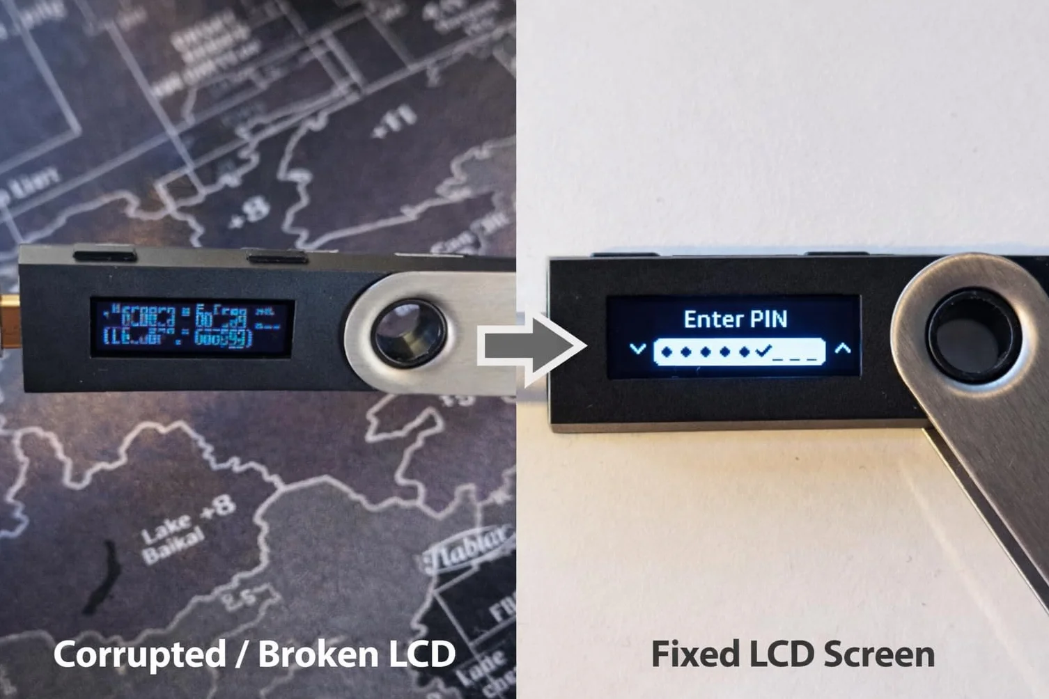 Ledger Nano S - Pantalla LCD de repuesto para reparar pantallas dañadas o rotas de 12 pines