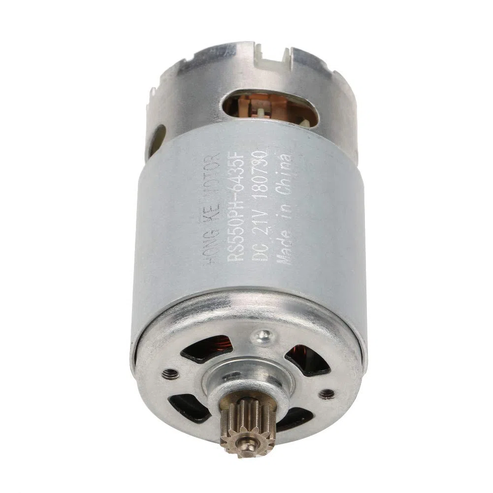 Fafeicy Motor de Engranaje 12 Dientes, 90W CC, Dos Velocidades, para Taladros Eléctricos, 12V/16.8V/21V/25V
