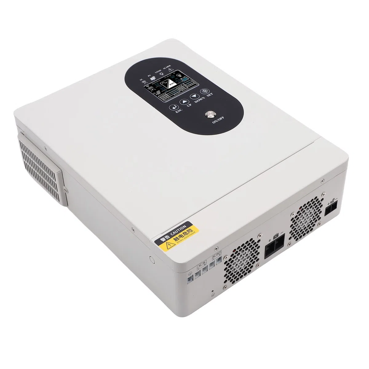 YWBL-WH Inversor Solar de Onda Sinusoidal Pura de 1600 W, Cargador MPPT Híbrido con Controlador de 60 A, Carga Programable Basada en Tiempo, Múltiples Protecciones para Baterías de Litio