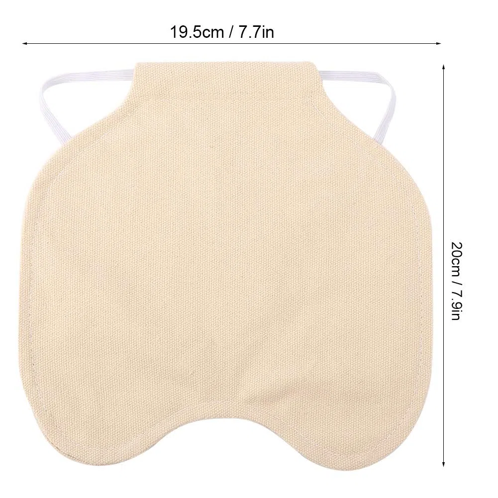 Delantales,Pet Feather Protection Fixer Back Wing Protector Tela Hen Chicken Saddle Apron Double Jacket(Caqui)