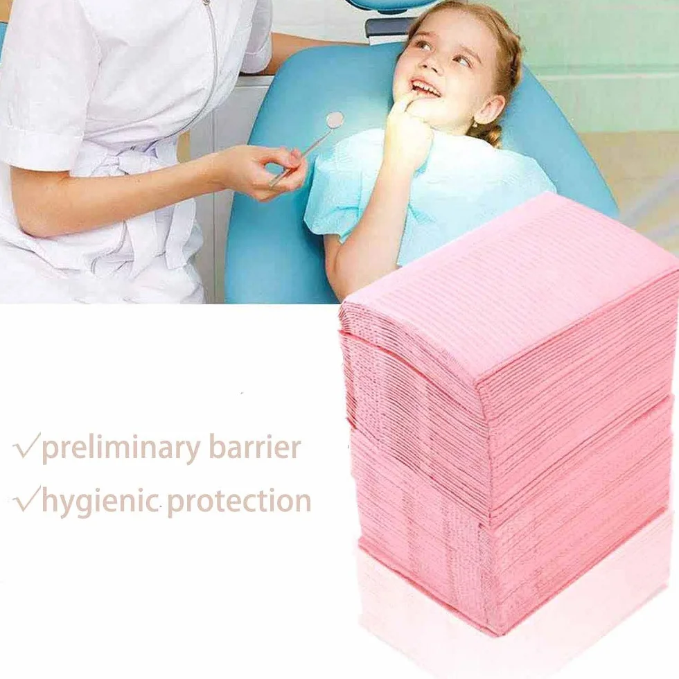 Toalla de babero dental desechable para uso en clínica dental