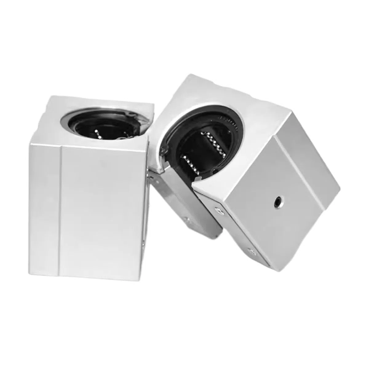 Bloque deslizante de rodamiento bolas movimiento lineal aluminio, 4 piezas SBR10UU tipo abierto identificación 10 mm for posición del eje riel guía SBR10
