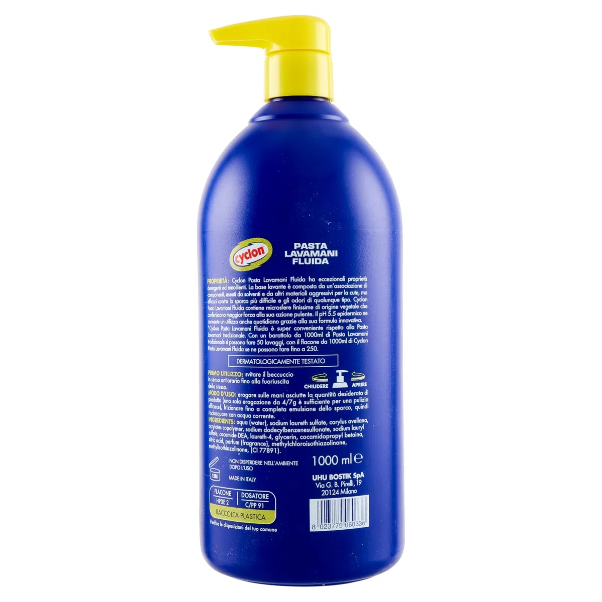 Cyclon Pasta Lavamanos Fluida Botella 1000 ml