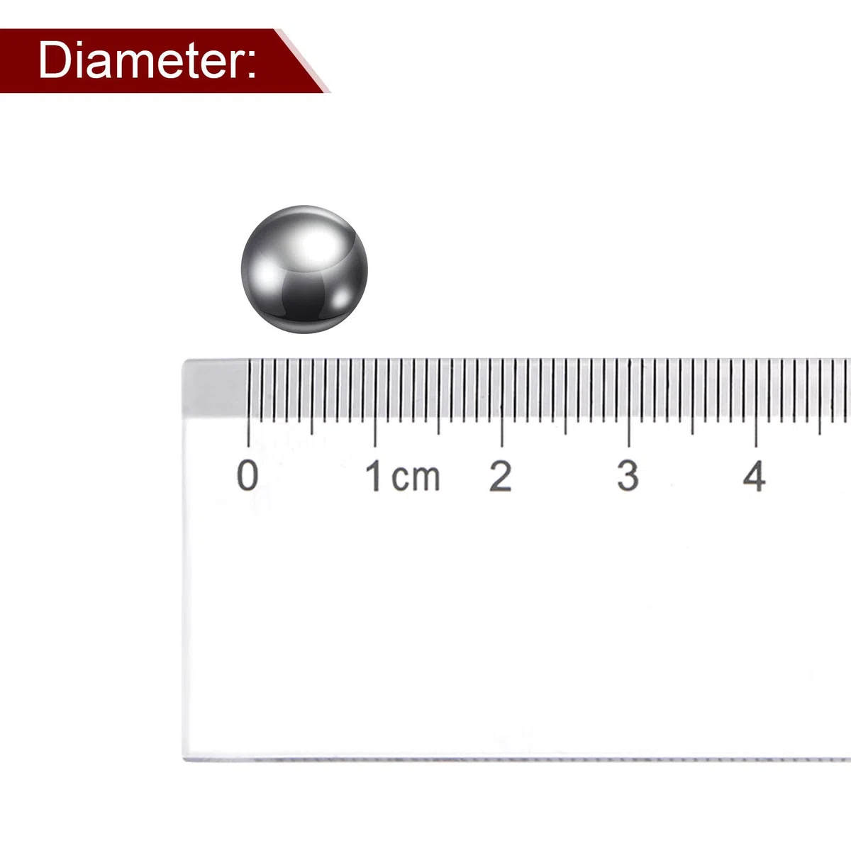 sourcing map 80uds Precisión Bolas 10mm Diámetro G10 Cromo Acero Bolas para Rodamientos, Plata