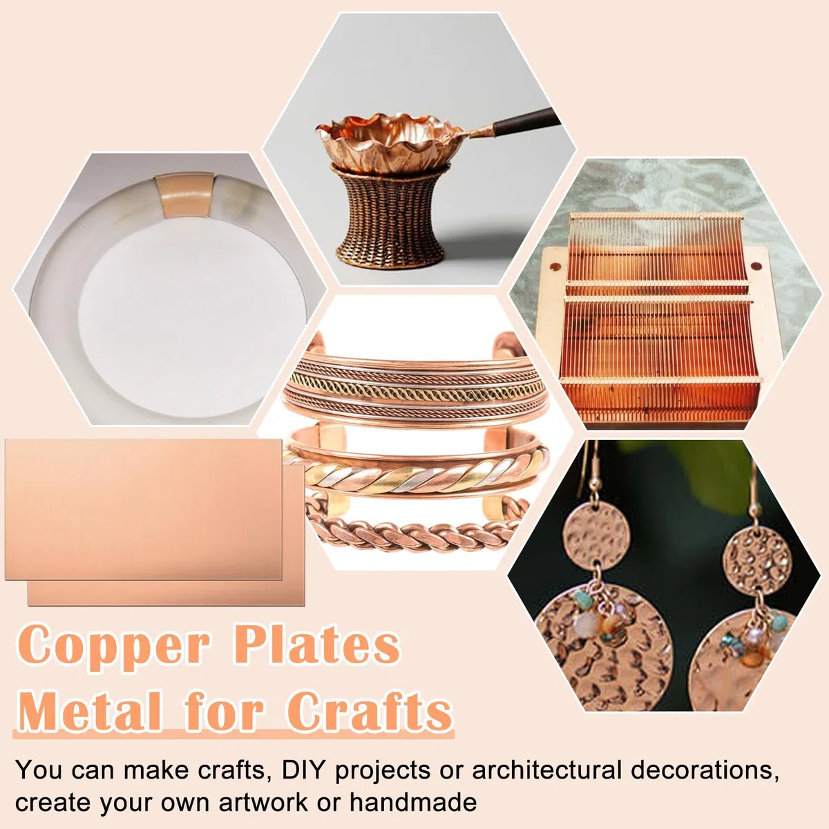 2 PCS Placa de Cobre 1mm 99.9%, Láminas de Cobre 20cm X 10cm X 1mm, Chapa de Cobre, Placa de Cobre Puro para Manualidades de Metal Fabricación de Joyas Impresión de Placas de Circuito